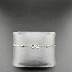 gold 14k bracelet size 7 infinity design for everyday wear