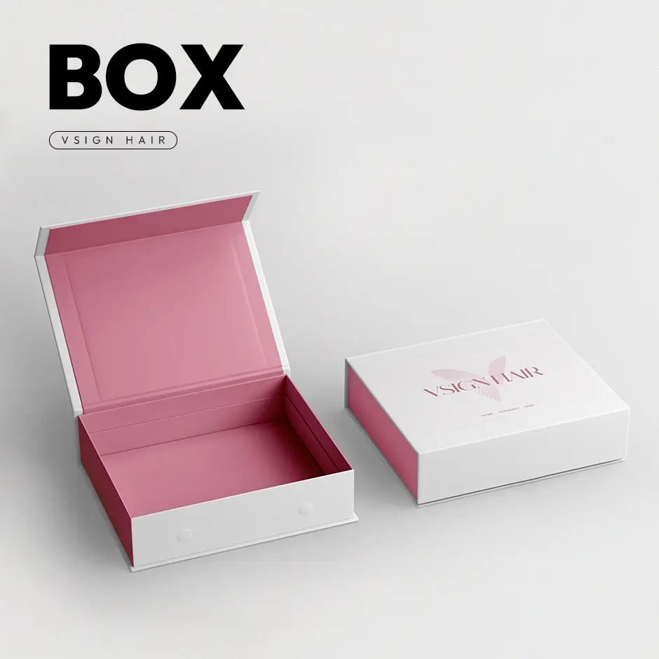 VSIGN Luxurious Box Packaging for Wig & DIY Item Storage Use, Enables Secure and Organized Storage