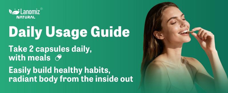 LANOMIZ 5-HTP Plus Formula for Satiety Support & Inner Balance, White Kidney Bean, Probiotics, 60 Capsules, Mood Assist, Vegan, Non-GMO, Gluten-Free - Daily Wellness