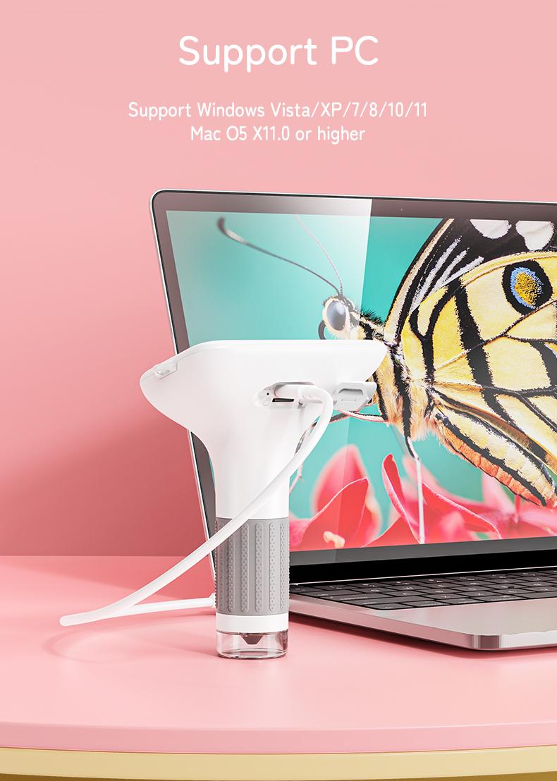 INSKAM 2025 Upgraded 4K Compound Microscope, 3" IPS Screen,100X-1000X STEM Educational Science Toys,Multiple Color,Learning tools,Christmas & Birthday Gifts for Age 5 6 7 8 9 10 11 12 Girls & Boys