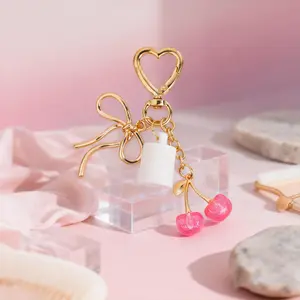 Cherry Butterfly  Lip Balm Keychain – Cute Charm + Summer Fridays 0.5oz Compatible Gift for Her