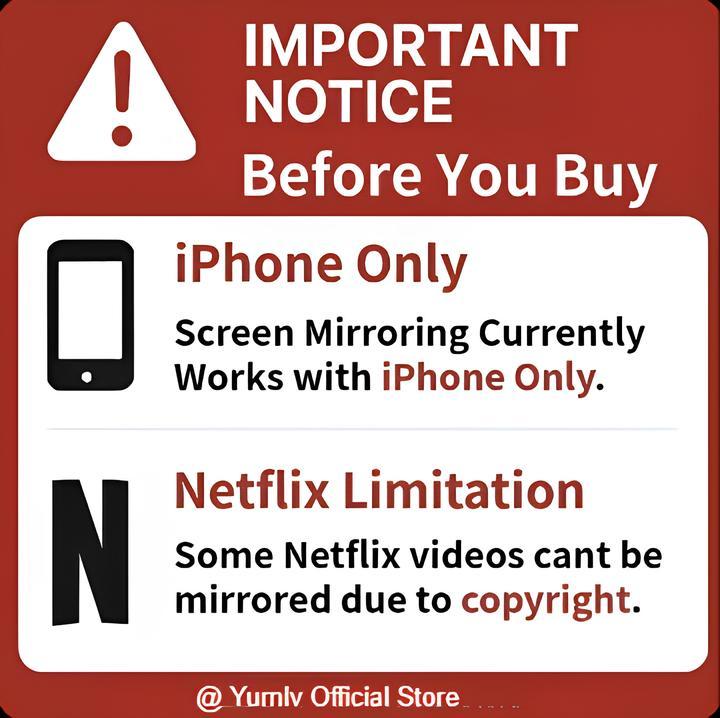 【Yurnlv】Wired to Wireless Carplay Adapter, screen mirror and watching app on your car screen, such as YouTube Tiktok ., the car must has factory wired CarPlay