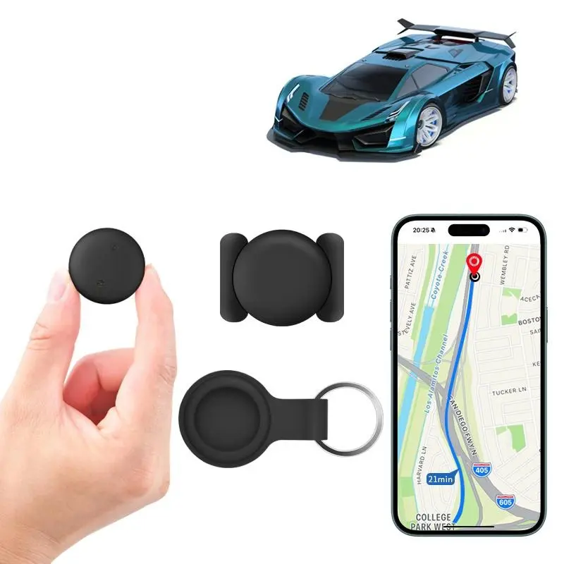 GPS Tracker for Car,Mini Trackers Device with Weatherproof Magnetic Case-No Monthly Fee-Best Hidden GPS Trackers, Anti-lost Device, Only for iOS`