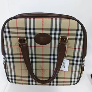 Pre-owned ENGLAND Tote Bags Burberry Warhorse plaid briefcase（SZ 51465）