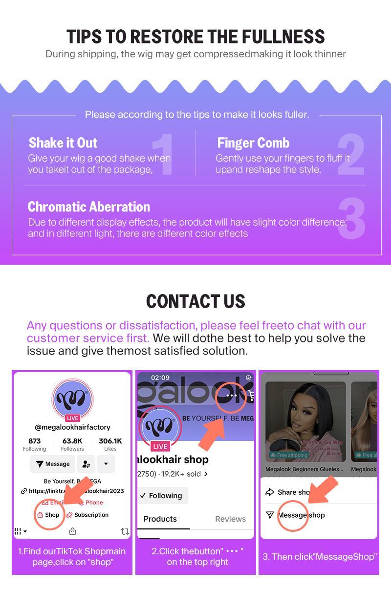 Megalook Wear Go Glueless Wigs Pre Cut 6x5 HD Lace Straight Lace Front Human Hair Wigs Bleached Tiny Knots Easy Put On Go Beginner Friendly Wig