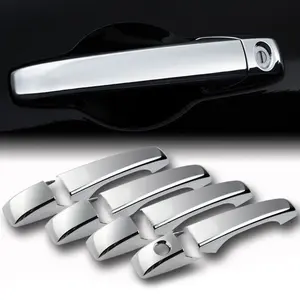 4PCS Chrome Door Handle Covers Caps Trim Compatible with Dodge Magnum / Caliber / Grand Caravan / Avenger / Journey