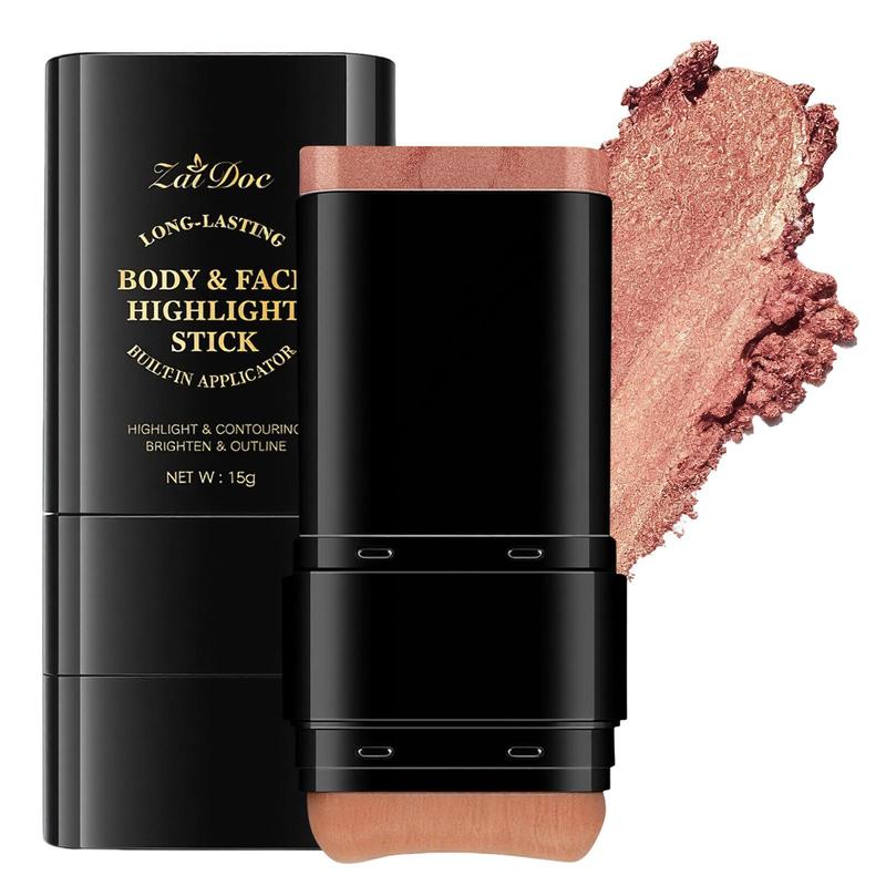 Dual-Ended Highlighter Liquid & Contouring Liquid For Face Shaping, Makeup, Cosmetic, Long-Lasting,Highlighter & Contour Duo, Perfect For Cool Tones, Buildable, Ultra-Blendable Contour, For All Skin Tones