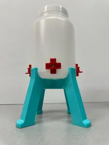 Quail Waterer with 4 Spring-Loaded Water Nipples