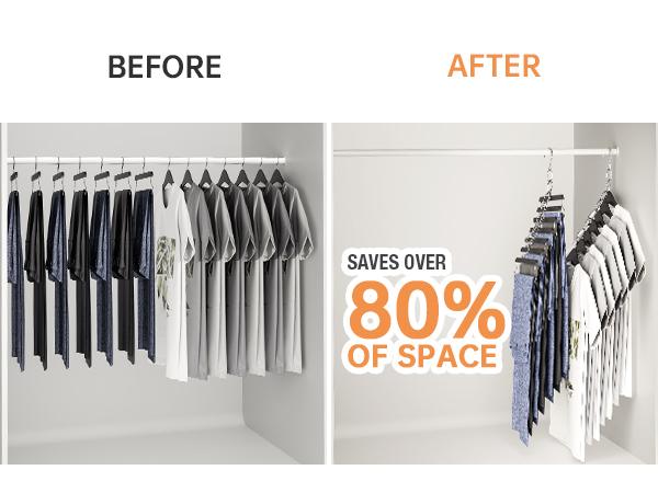 NiHome Clothing Chain Hanger 10-Pack, Metal Closet Hanging Organizer Space Saving Hangers ,College Dorm Room Essentials, for Home, Office & Travel NiHome Clothing Chain Hanger 10-Pack, Metal Closet Hanging Organizer Space Saving Hangers ,College Dorm Room Essentials, for Home, Office & Travel