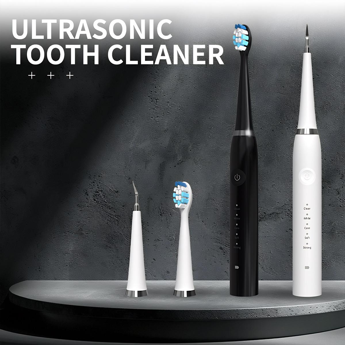 Plaque Remover for Teeth,Tartar Remover for Teeth Cleaning with 3 Replaceable Heads and 5 Adjustable Modes,Rechargeable Teeth Cleaning Plaque Remover for Home