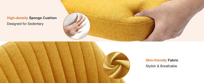 Office Chair, Modern Fabric Desk Chair with Wheels, Space-Saving Swivel Seating, Adjustable Comfort Computer Vanity Chair Office Chair, Modern Fabric Desk Chair with Wheels, Space-Saving Swivel Seating, Adjustable Comfort Computer Vanity Chair