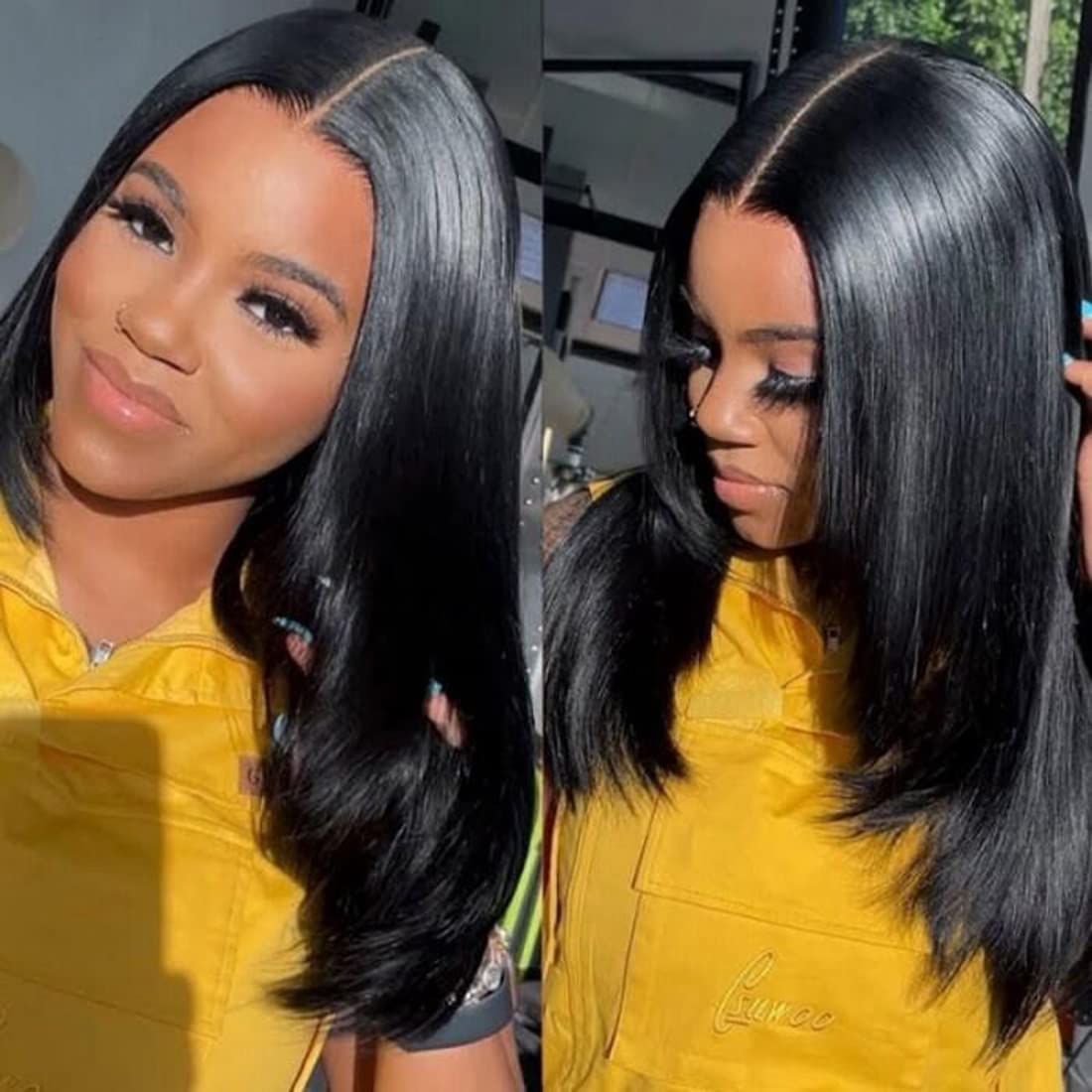 [Spring Must Have] Asteria Hair Straight Layered Glueless Wigs 5x5 Lace Closure Wig - Ready To Go,Beginner Friendly, Invisible Lace, Human Hair DealsForYouDays