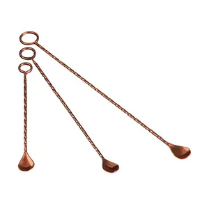 Copper Ringer Bar Spoon Utensils Heavy Duty