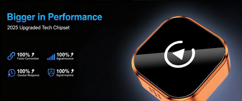 【YURNLV】2026 New Wireless CarPlay Adapter - Fast No-Delay Connection | For iPhone & Android, Hands-Free Calling Supported