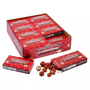 Boston Baked Beans PP.25 24CT - Candy Coated Peanuts, 0.8 oz Boxes, Original Flavor, 1924 Founded, Tasty Snack