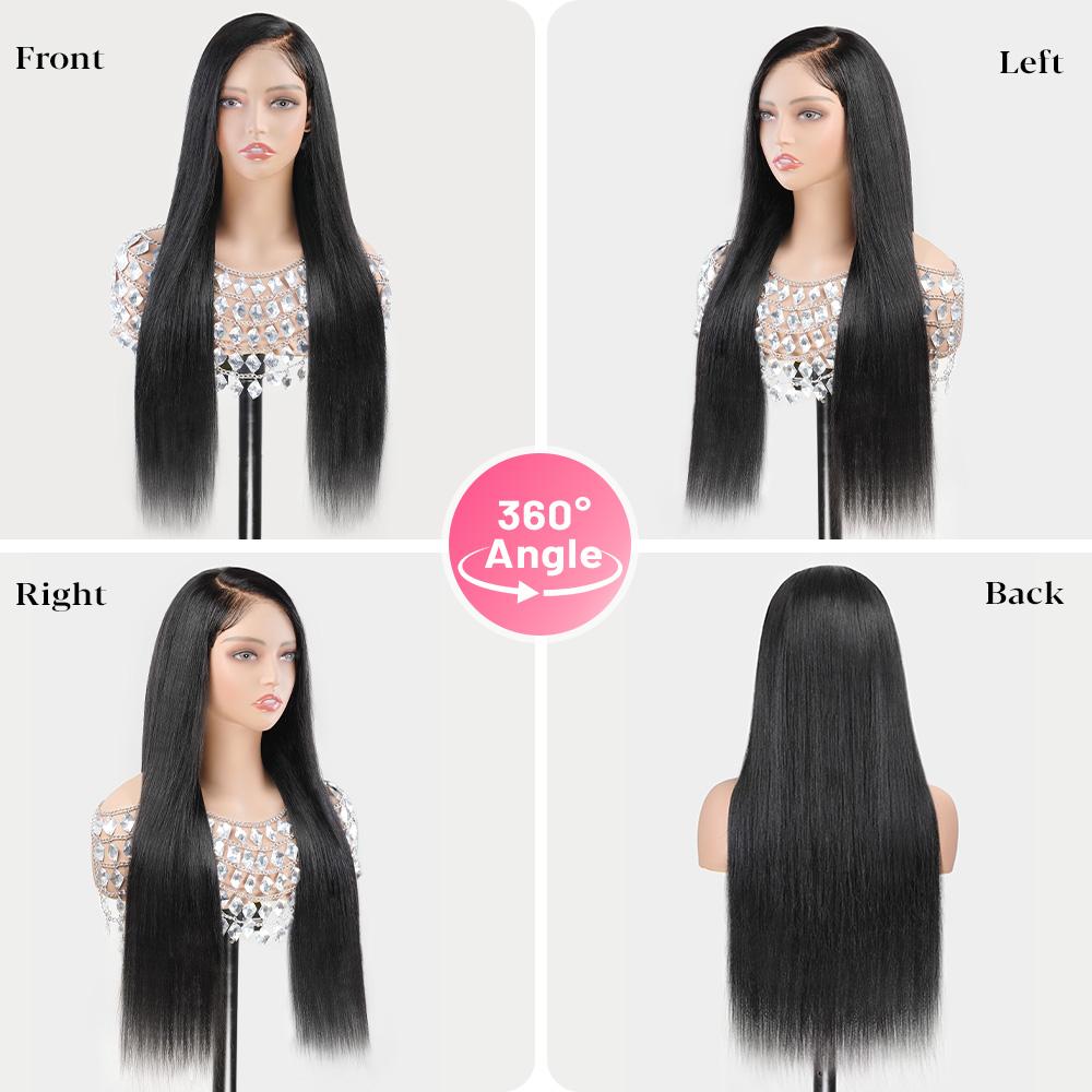 Live Menglle Hair Side Part Straight 13X4 Lace Front Wig With Baby Hair Pre Everything Glueless Quick Wear Human Hair Wigs 200% Density Natural Color#Springfresh#GiftedInLove#Colorpopwig#Menglleclipins