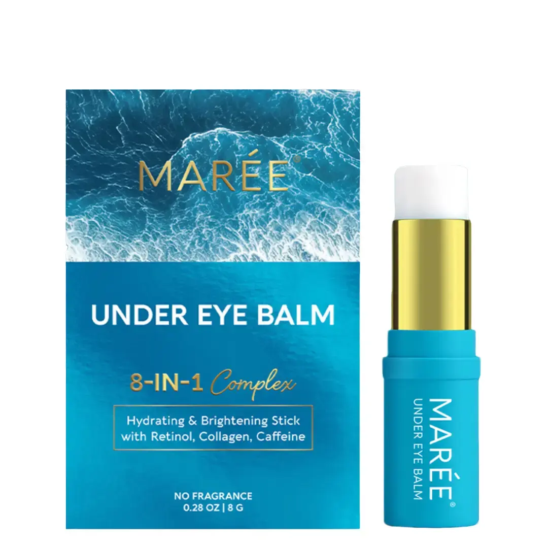 Under Eye Balm Stick MARÉE – Retinol & Caffeine – Brightens, Hydrates & Helps Reduce the Look of Puffiness – For Dark Circles & Fine Lines – 0.35 oz