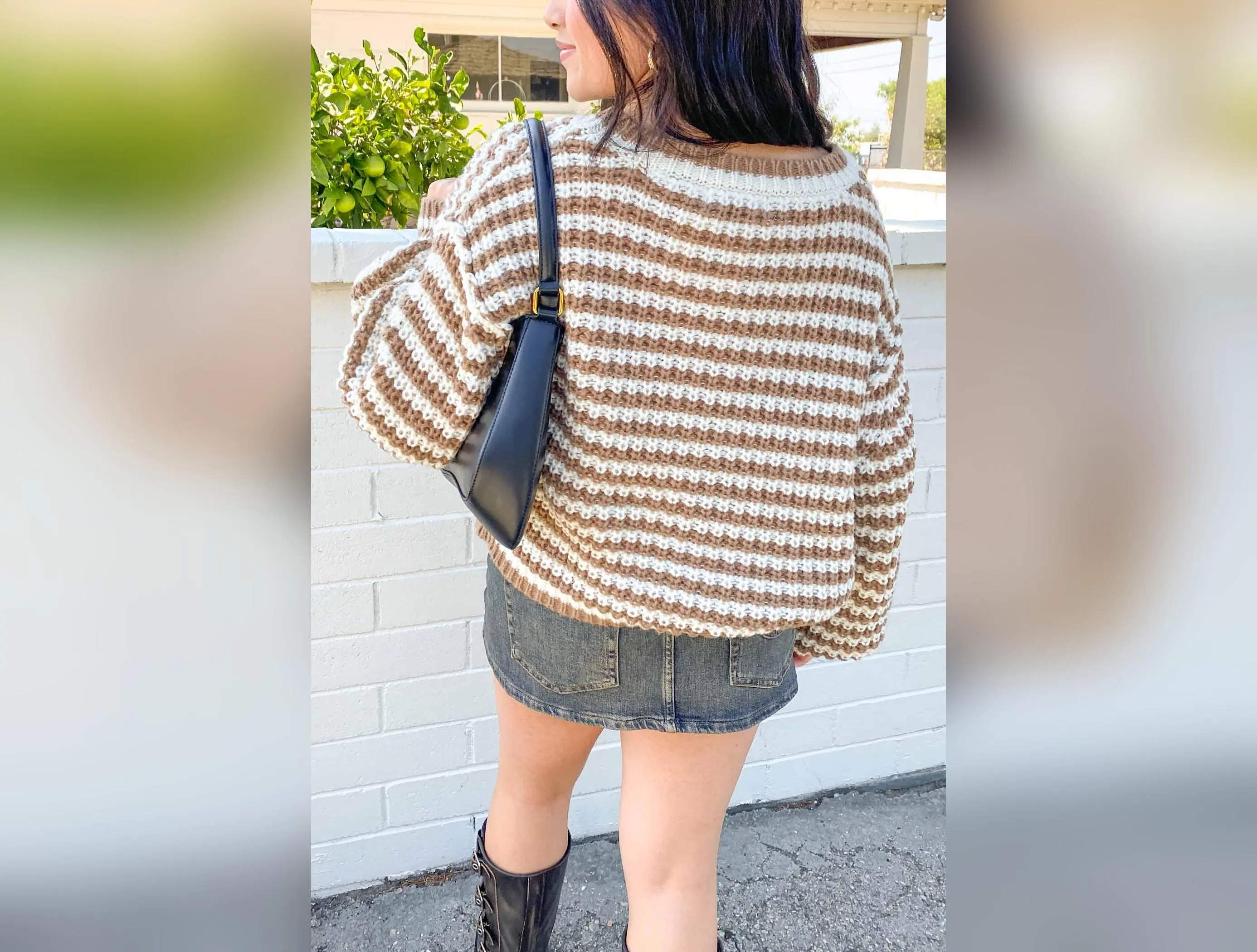 Striped Chunky Knit Sweater