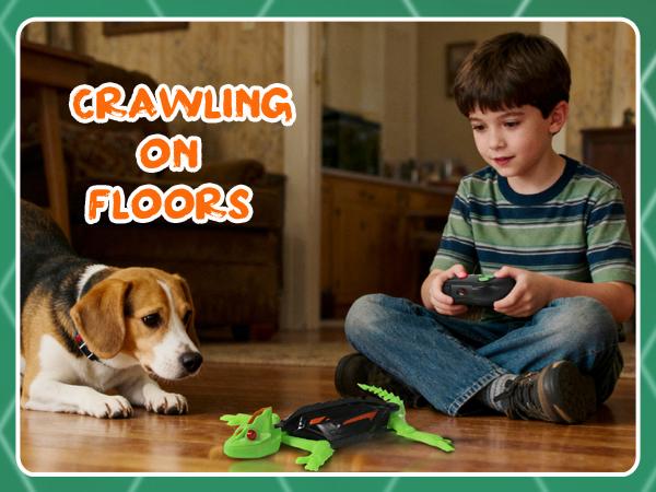 Wall Crawler Gecko TikTokShopBlackFriday Remote Control Toy Electric Lizard with LED Glowing Eyes 360° Spin Rechargeable Christmas  STEM Tech Gift for Kids Ages 6-12