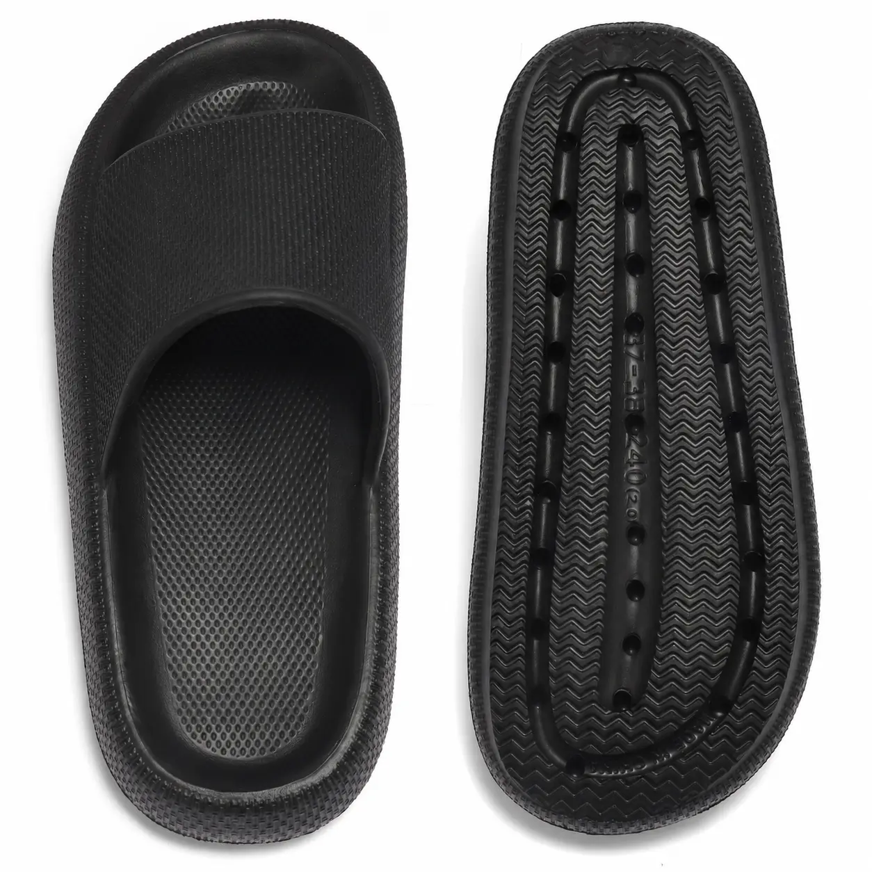 Unisex Cloud Slides - Soft, Comfy, Thick-Sole Non-Slip Waterproof Pillow Slippers for Indoor Walking House Footwear