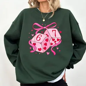 Preppy 67 Valentine Six Seven Dice 6 7 Men Women Kids Sweatshirt