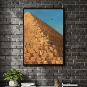 [ ART UNFRAMED - SALE UP TO 45% ] The Great Pyramid of Giza (1830) - Adrian Dauzats Classic Art Poster