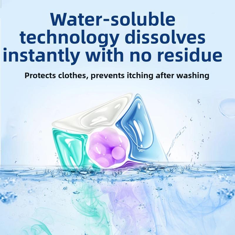 Laundry Detergent Pods 5-in-1 – No-Mess Pre-Measured Capsules for Powerful Clean & Long-Lasting Freshness