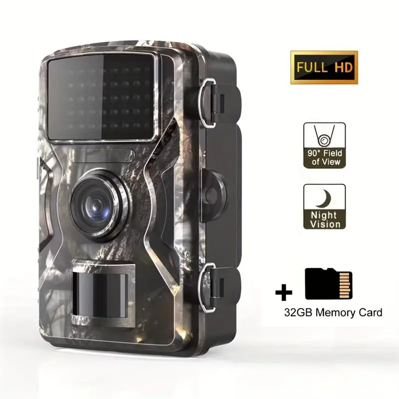 Waterproof Outdoor Trail Camera with 32GB Card | IP66 & Night Vision Technology for Hunting, Farm, Orchard Security