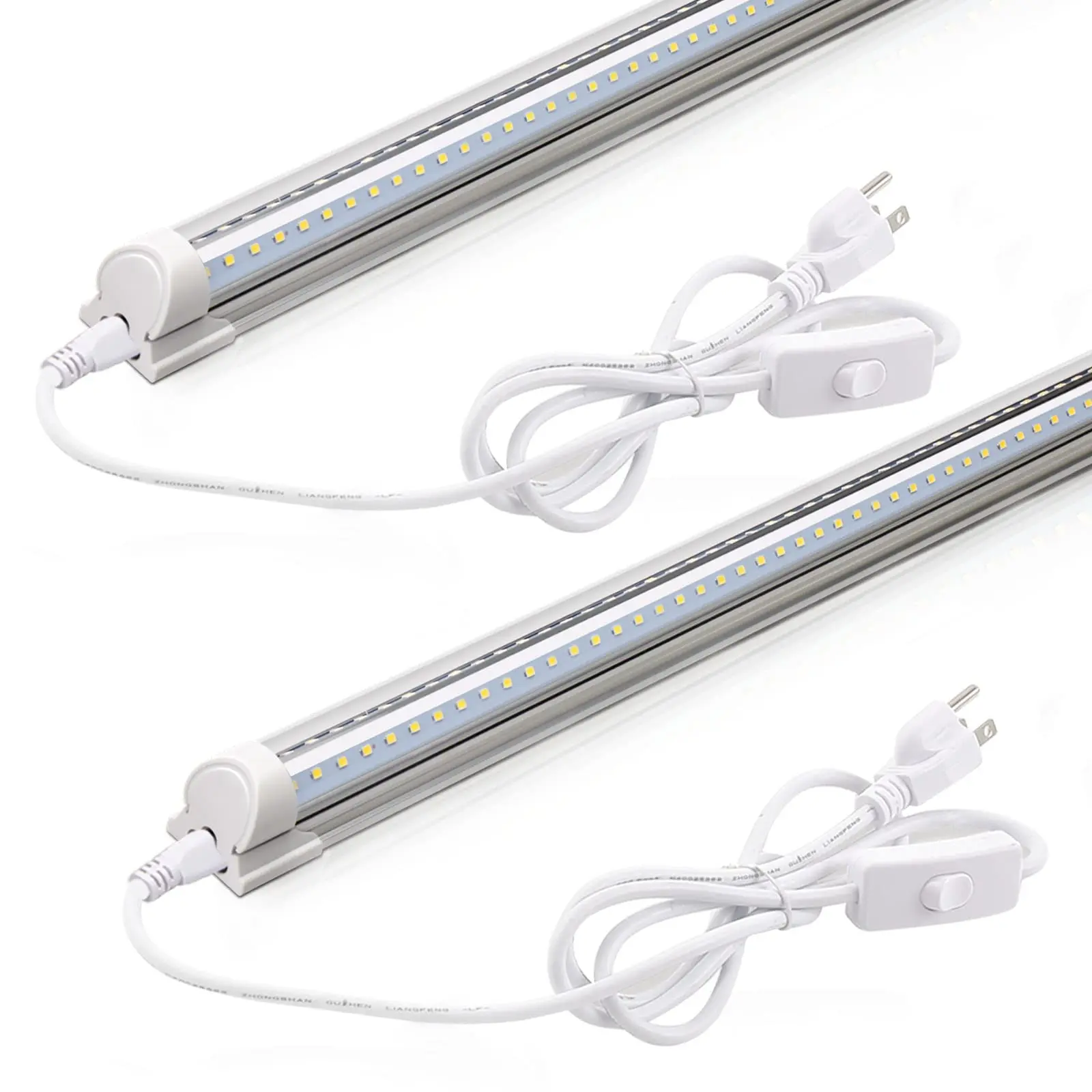 Barrina T8 LED Shop Light 2ft, 20W 3000LM 6500K, Linkable Shop Light Fixture for Room, Garage, Workbench, Warehouse, 2 Packs,sohochic