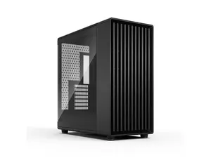 Fractal Design North XL Momentum Edition Black - Three powerful 140mm Momentum Fans Included - Genuine Blackened Oak Wood Front - Glass Side Panel - Type C USB - ATX and E-ATX Airflow Full Tower PC Gaming Case
