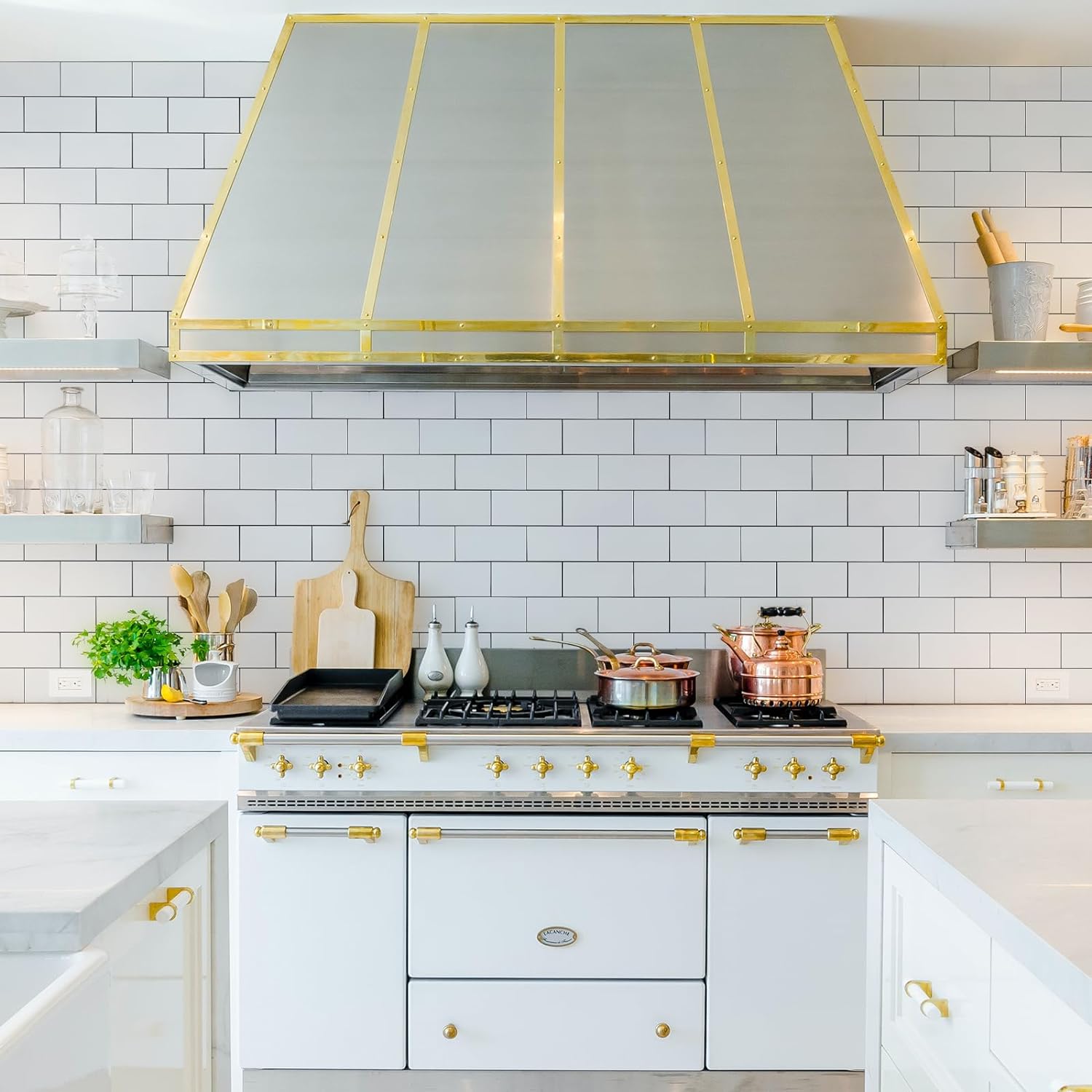 Vamos Tile 100Pcs Peel and Stick Backsplash, PVC Wall Tile, Stick on Backsplash for Kitchen/Bathroom/Fireplace/RV - Grey Marble Decor Decorative