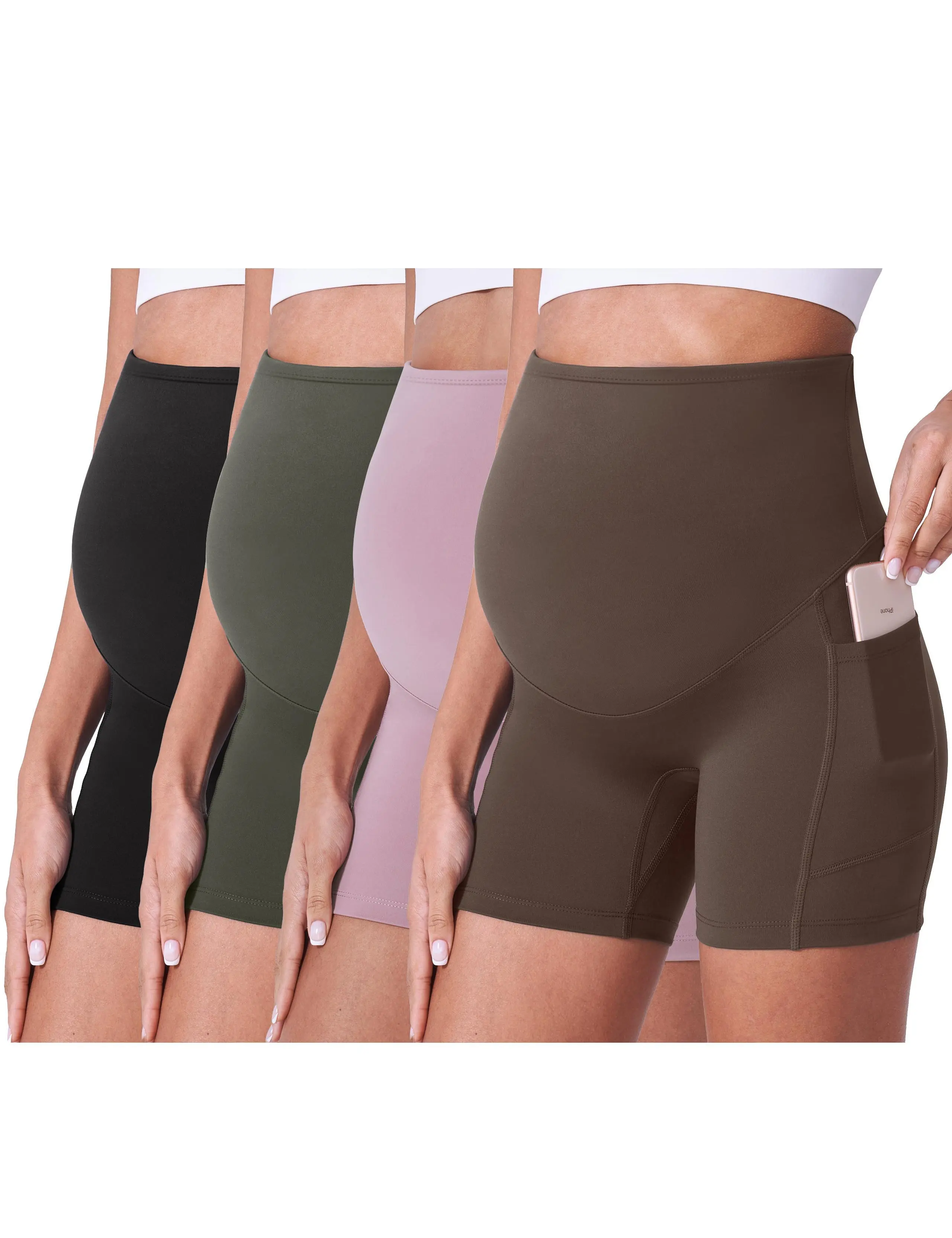 Black/Pink/Green/Dark Brown 5‘’