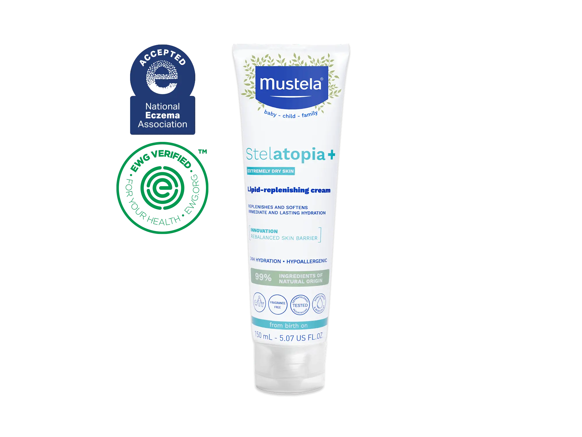 Stelatopia+ lipid-replenishing cream 150ml tube