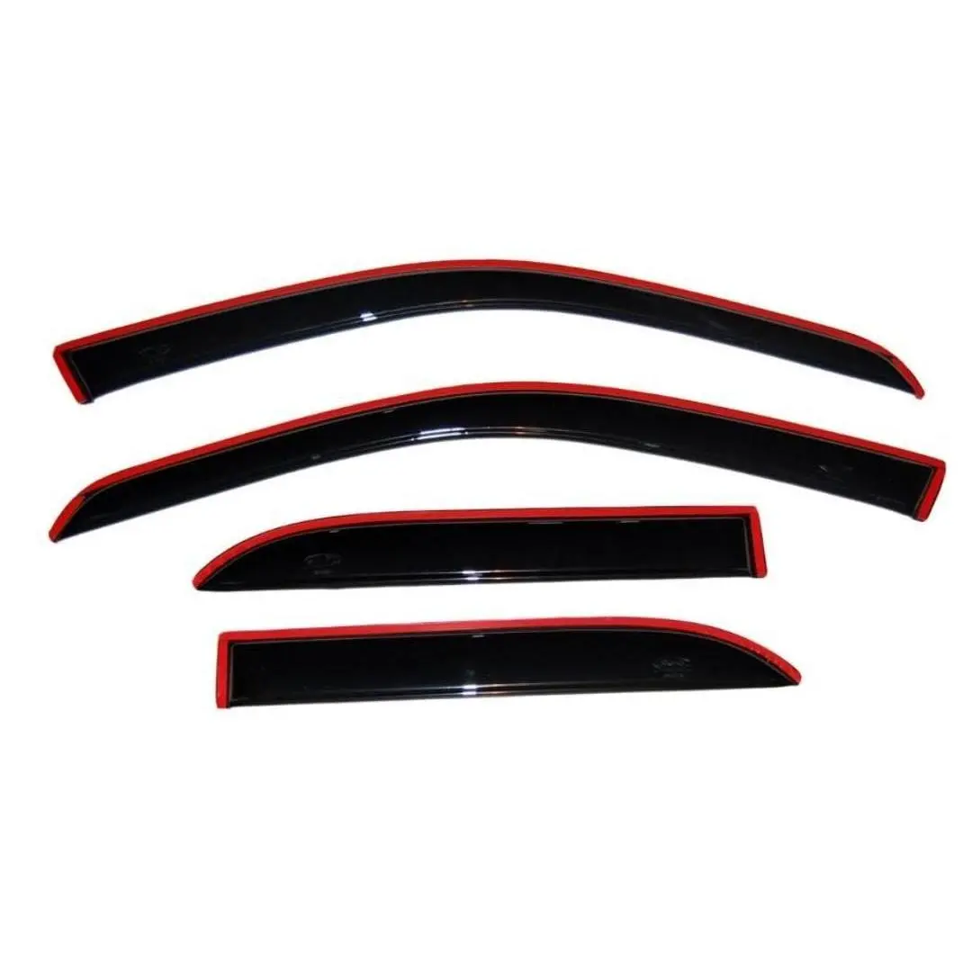 [avs] In-channel Rain Guards For 2019 - 2025 Chevrolet/gmc Silverado/sierra 1500  2022 Ltd 2020-2025 2500 & 3500 Crew Cab | Window Vent Visors 4 Pcs. Smoke 194805