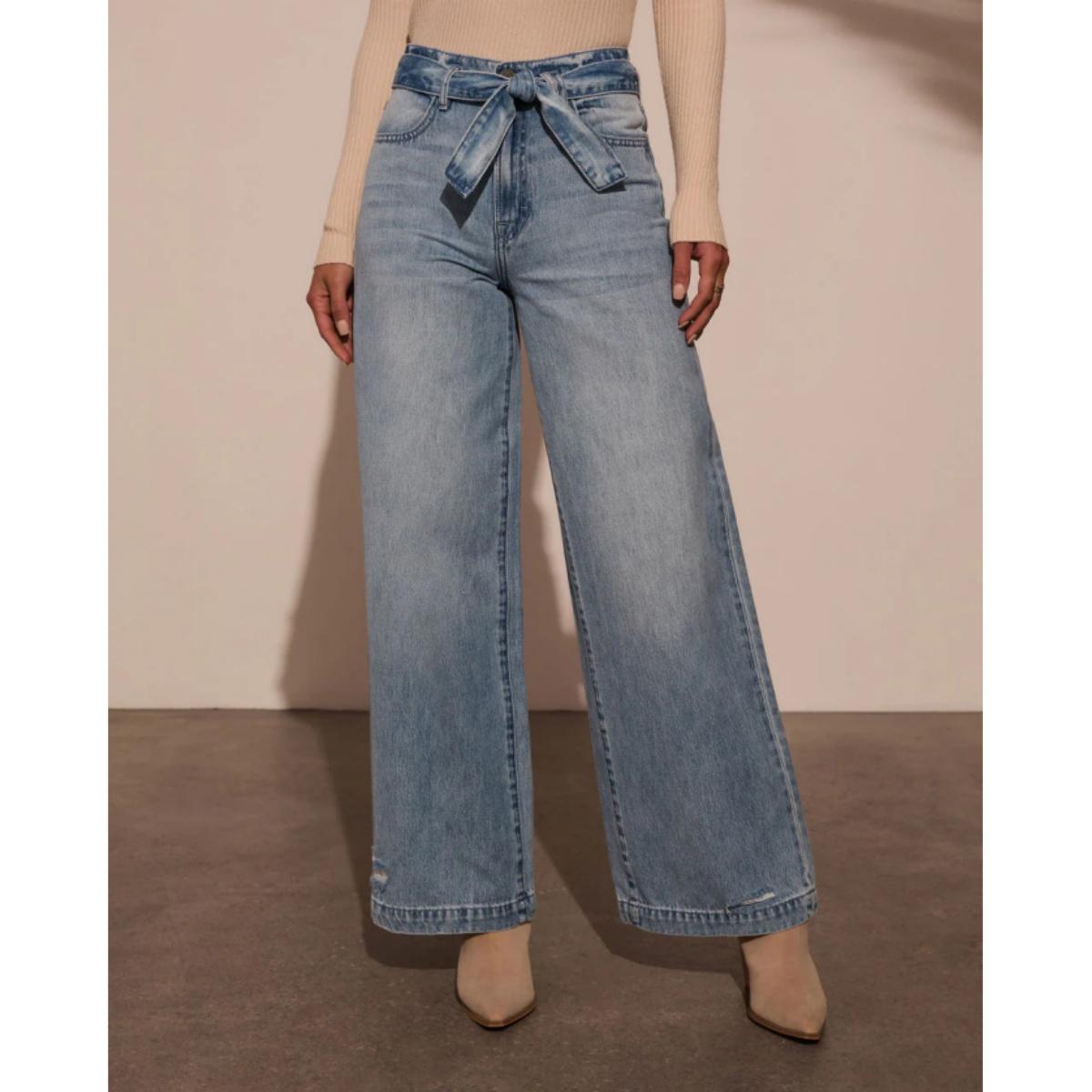 BlueMoment Denim Waist Belt with Tie-Up Strap for Jeans  display picture 3