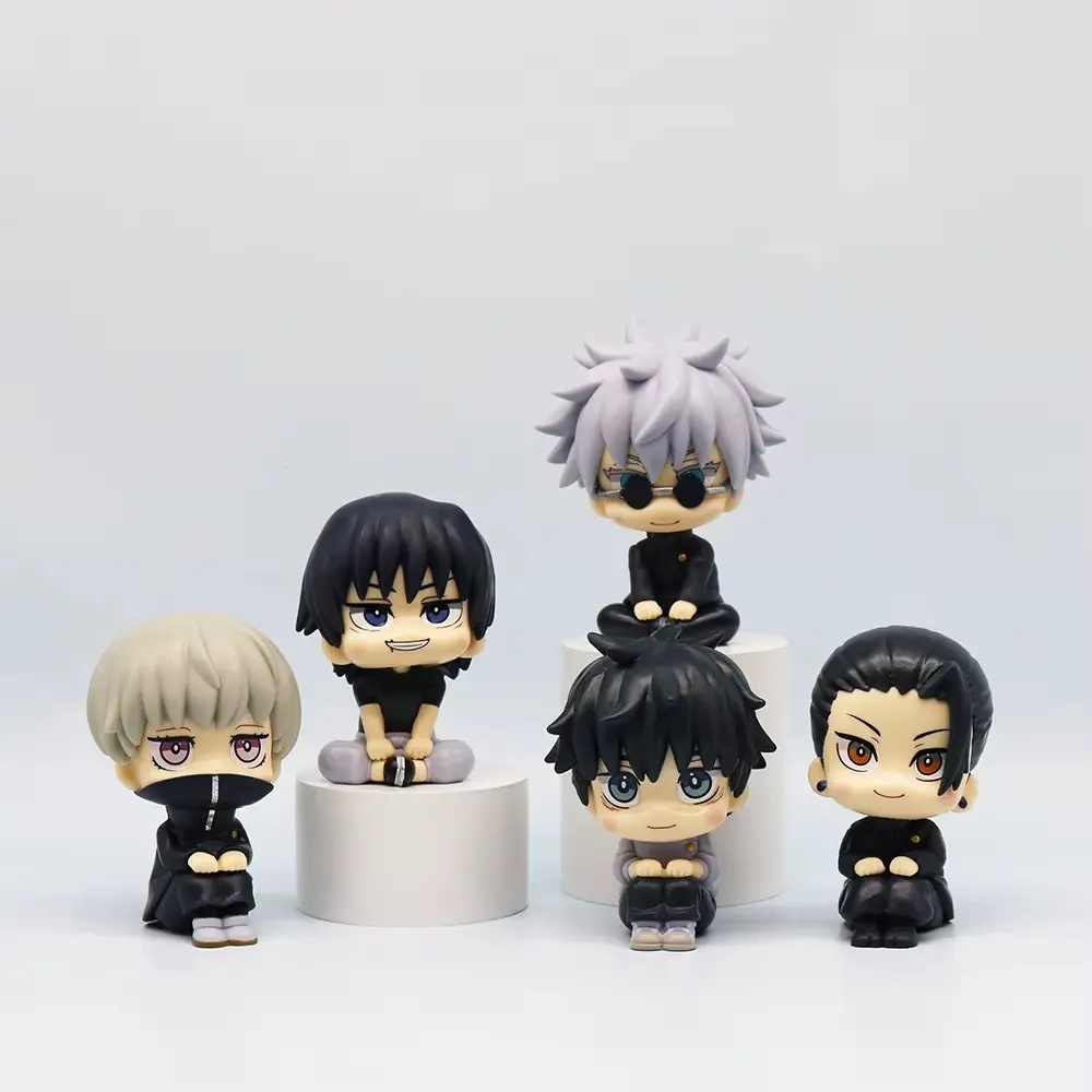 Anime Jujutsu Kaisen Collectible Action Figures - GK PVC Model Toys for Party Gifts, Featuring Inumaki Toge, Okkotsu Yuta, Fushiguro Toji, Satoru Gojo, Geto Suguru, Collectible Action Figure