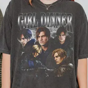 Resident Evil Requiem Leon S Kennedy Girl Dinner shirt, Grace Ashcroft, Temu Wesker