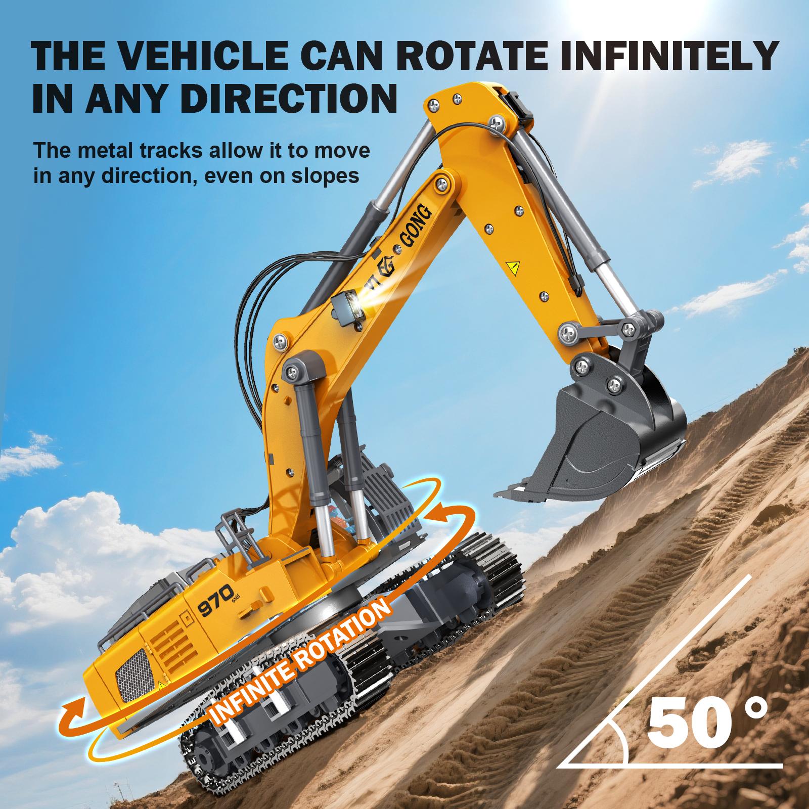 【Akeleo】The first series of 1:50 scale engineering model vehicles  Ball screw transmission  Collectible model  Sand table game