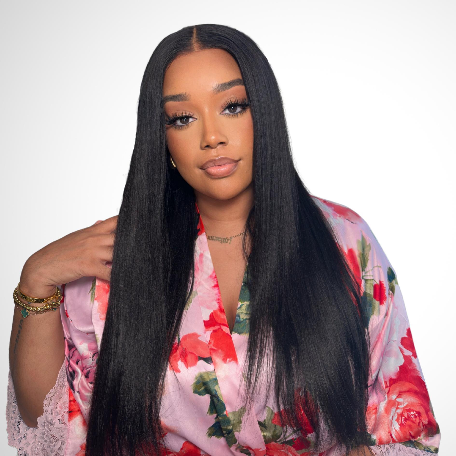 【Zero Slip】UNice All Day Secure Glueless Yaki Straight Wig Pre-cut 7x5 HD Lace Closure Human Hair Wigs with Drawstring Narural Hairline Beginners Friendly Put On and Go TikTokShopHolidayHaul SpringStatements
