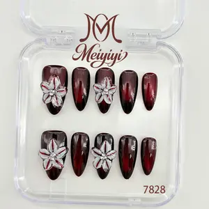 .DP.7828.Cat's eye carved wearable nails