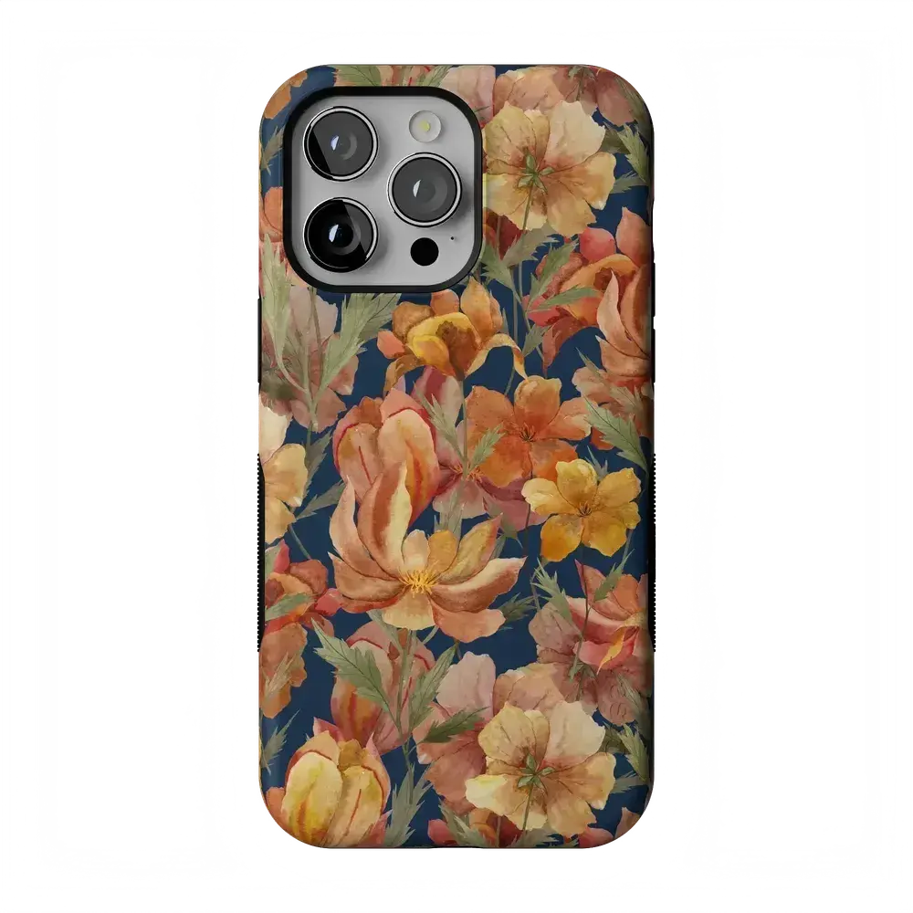 Casely iPhone 13 Pro Case | Fallen Gold | Antique Floral | Bold Protective Design | Compatible with MagSafe