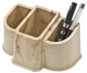 Enjoy Organizer 3 Compartment Home & Office Plastic Pencil Holder 1 PC -Made In USA
