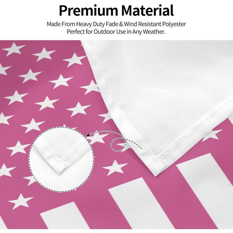 Custom Pink America Flag Tapestry, Personalized Flags, Design Your Image Funny Tapestry Poster, for Decorate, Clubs, Concerts, Bars, University, Dormitories, Living, Rooms, Bedrooms, 30x40 40x60 50x60 60x80 60x90 inch Outdoorfun Decoration