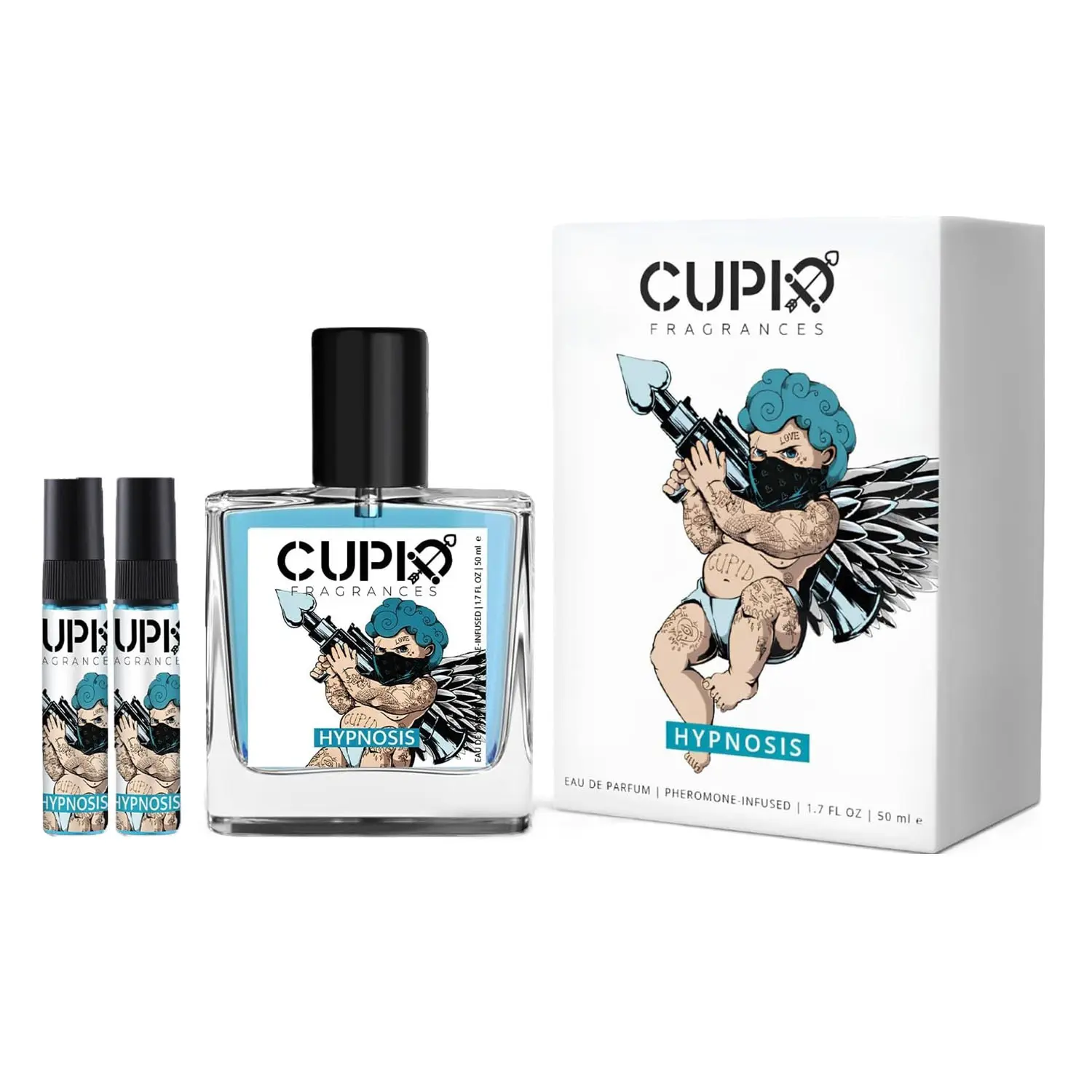 Cupid Cologne for Men, 50 ml/1.7 fl.oz Mens Cologne, Cupid Hypnosis Pheromone Cologne for Men,Men's Cupid Pheromones Perfume, Men's Lasting Romantic Perfume,Valentine's Day Gifts