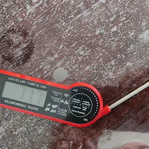 Digital Meat Thermometer, 1 Count Instant Reading Measuring Food Thermometer with Probe, Kitchen Accessories, Kitchen Gadgets for Grilling and Cooking, Kitchenware