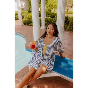 Seaside Market Stripe Romper
