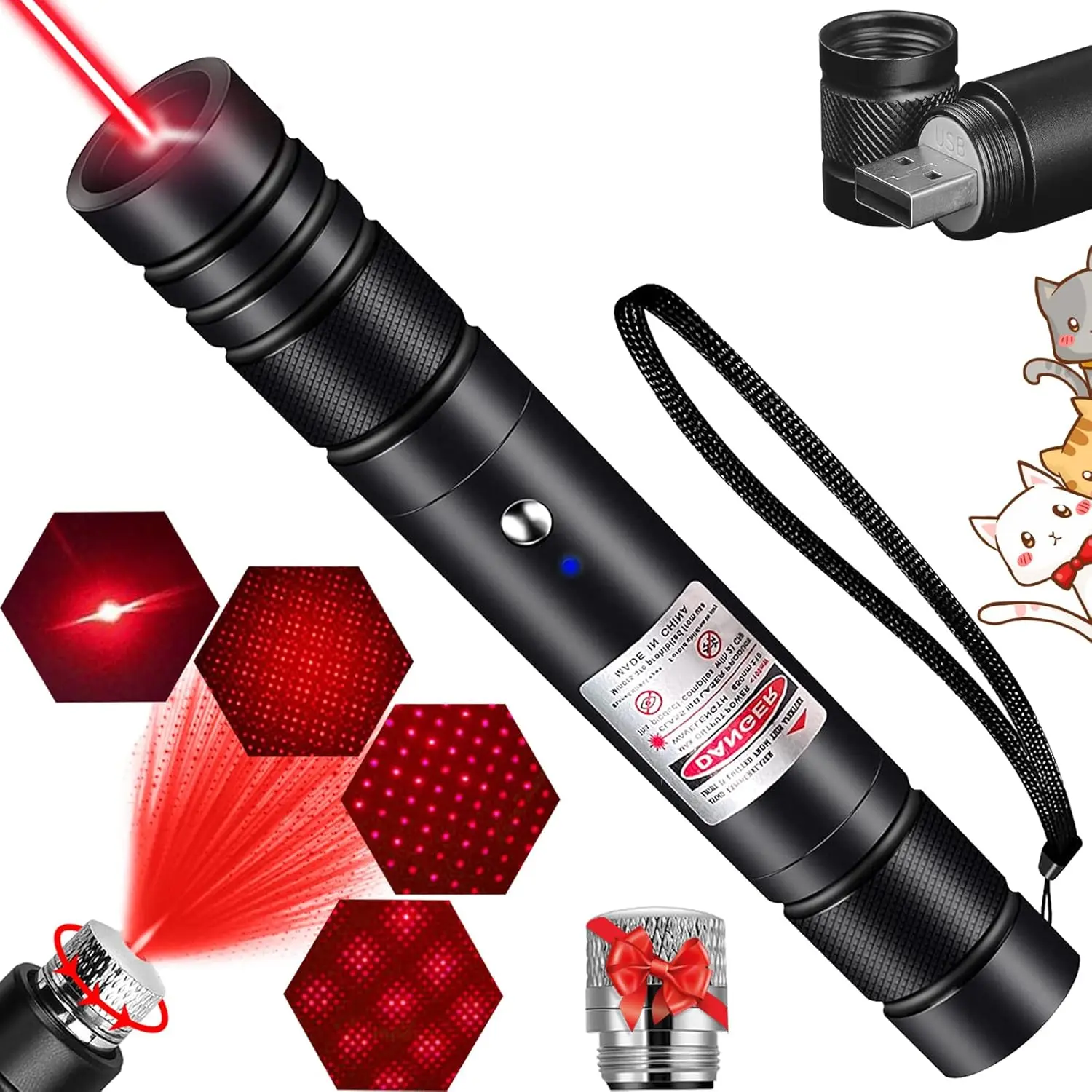 [Already have 10K favorites]Rechargeable Green Laser Pointer/ Line Light Flashlight Long Distance Range for TV/LED/LCD Screens  Flashlights Presentation, Laser Pointer Cat Toy，Office / Outdoors / Astronomic / Construction #SummerVibes #petlovers