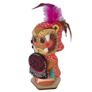Mexican Handmade Figurines- Jaguar Warrior