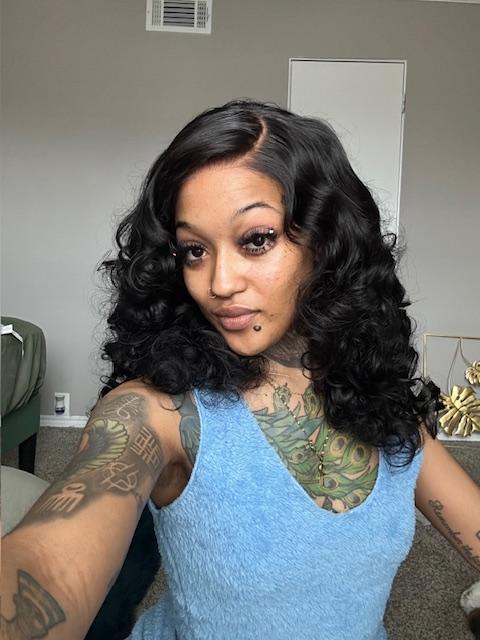 [Free Upgraded 7x6 Lace] Menglle Hair Blow Out 250% Density Bouncy Wave 7x6 Pre Cut Lace Front Wig Spiral Curl Gluess Human Hair Wigs With Middle Part 90s Style#springfresh#TikTokShopJumpstartSale