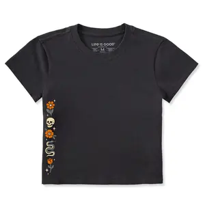 Women's Skull & Snake Flowers Crusher-LITE Shrunken Tee